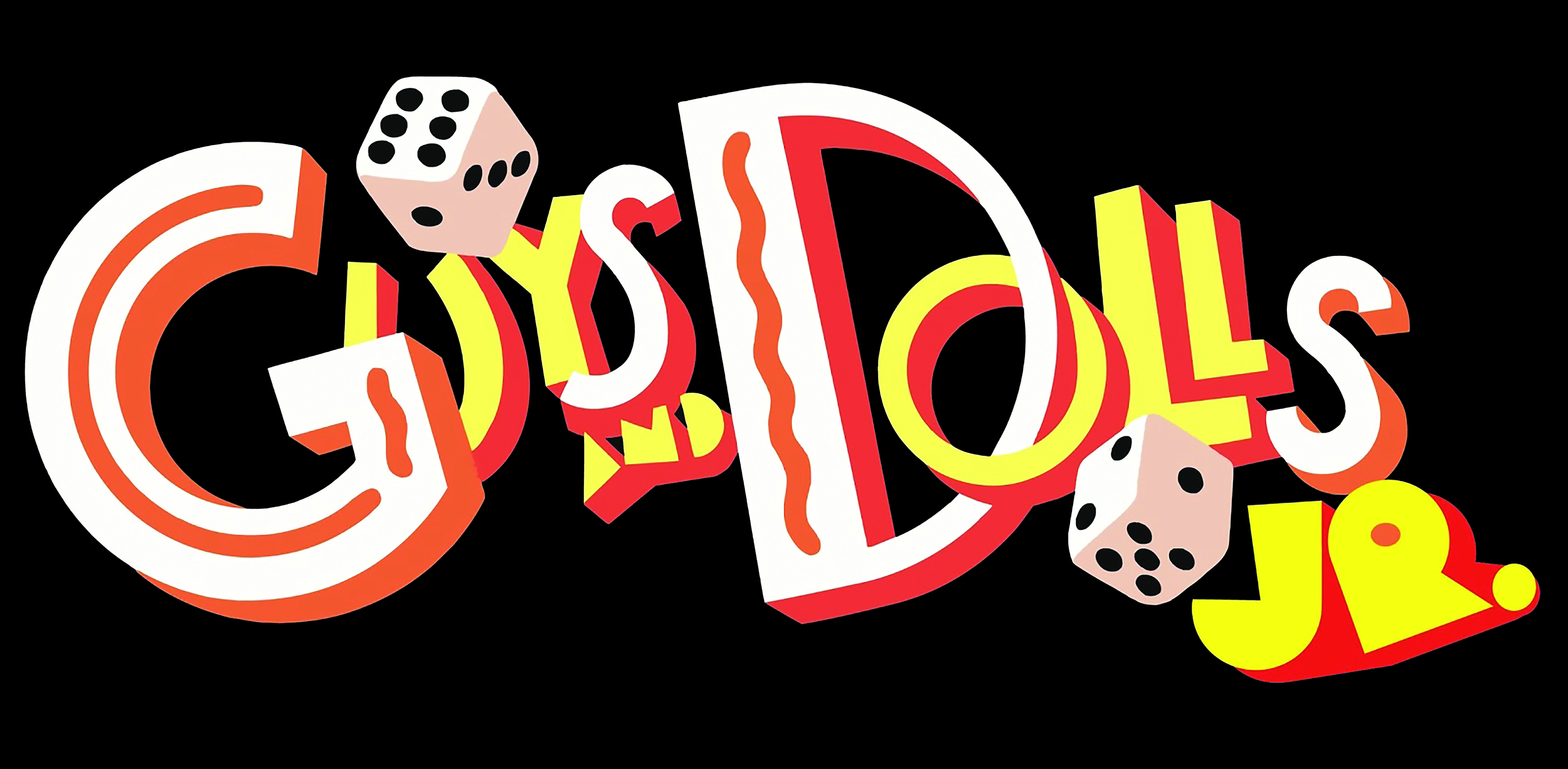 Guys And Dolls Jr Black Background Color Logo 100 K The Community House
